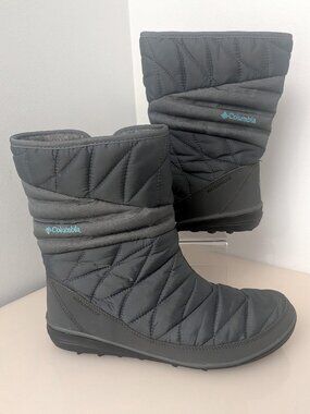 Columbia HEAVENLY™ SLIP II OMNI-HEAT™ Boots Booties Graphite, Canyon Blue 10